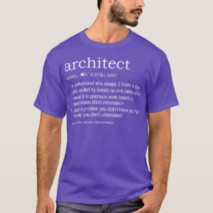 Camiseta Definição de arquiteto