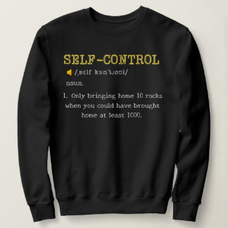 Camiseta Definição de Autocontrole Engraçada Personalizada