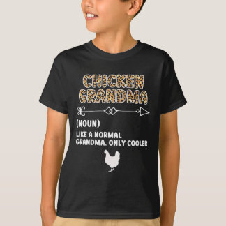 Camiseta Definição de Avó de Frango Dona de Frango Frango F
