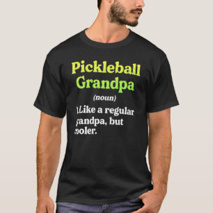 Camiseta Definição De Avô De Pickleball Regular Mas Mais Fr