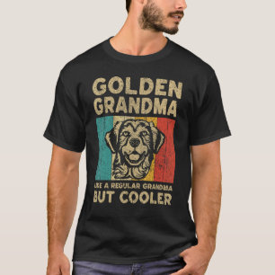 Camiseta Definição de Avó Dourada Retriever Dourado Retro
