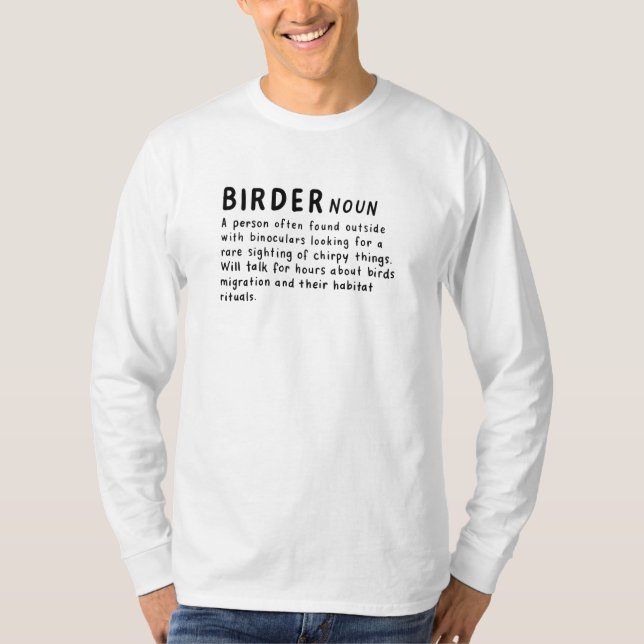 Camiseta Definição de Birder (Frente)