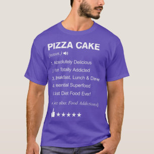 Camiseta Definição De Bolo De Pizza Significa Engraçada