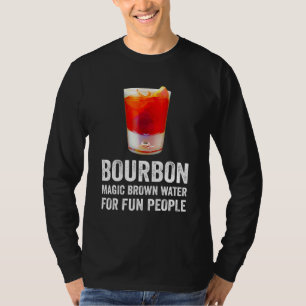Camiseta Definição de Bourbon Água Marrom Mágica Para Pesso