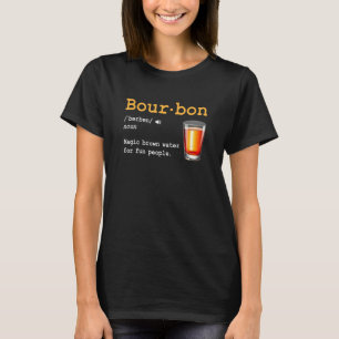 Camiseta Definição de Bourbon Água Marrom Mágica Para Pesso