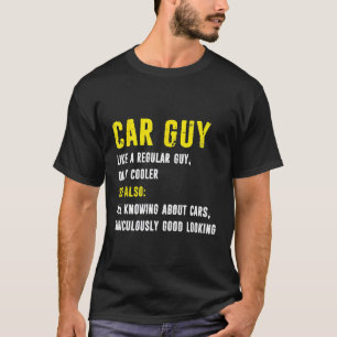 Camiseta Definição de Cara de Carro Mecânico Tipografia Dis