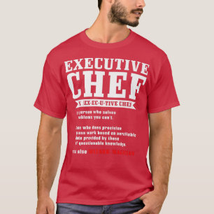 Camiseta definição de chef engraçada cozinhar de cozinheiro