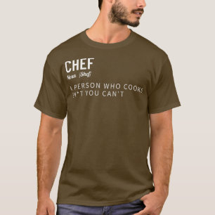 Camiseta Definição de Chef Engraçado Cook GiftT-Shirt
