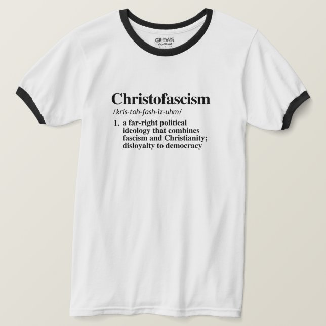 Camiseta Definição de Christofascismo (Frente do Design)