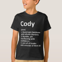 Definição de Cody Nome Personalizado Piada de Aniv