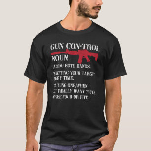 Camiseta Definição de Controle de Arma Alteração do segundo