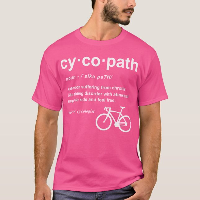 Camiseta Definição de Cycopath (Frente)