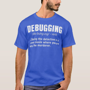 Camiseta Definição de Depuração T Programação de Codi
