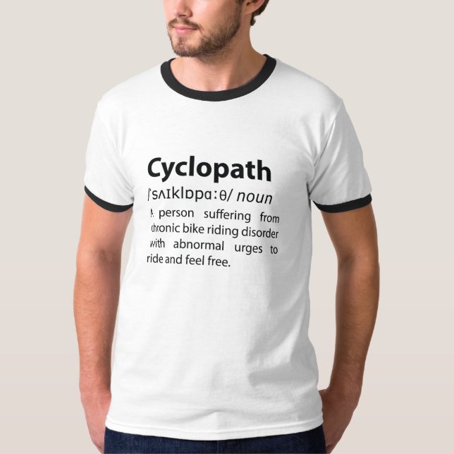 Camiseta Definição de Dicionário Cyclopath Funny (Frente)