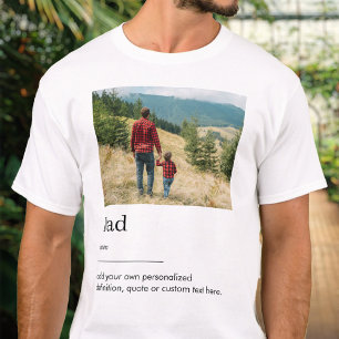 Camiseta Definição de Dicionário de Fotografias do pai