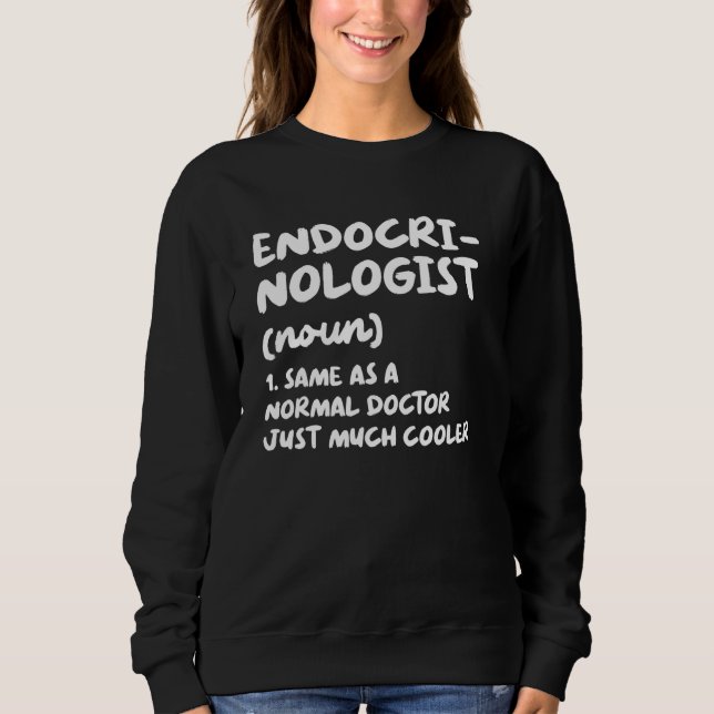 Camiseta Definição de Endocrinologista Médico Endocrinologi (Frente)