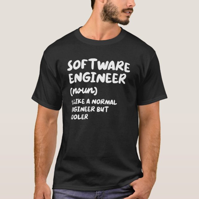 Camiseta Definição de Engenheiro de Software Engenharias Di (Frente)