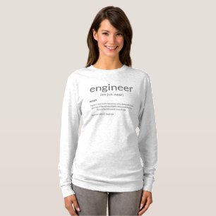 Camiseta Definição de Engenheiro Principal da Faculdade de