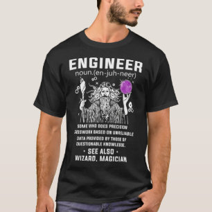 Camiseta Definição De engenheiro Também Assistente Engraçad