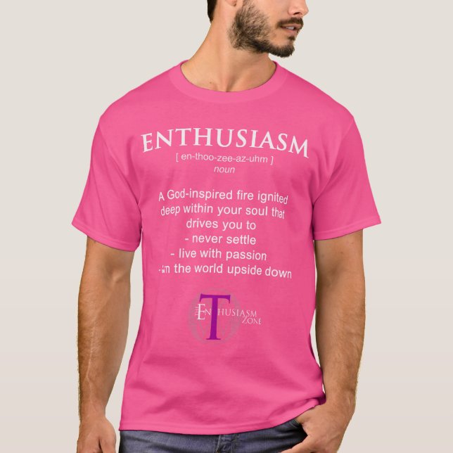 Camiseta Definição de Entusiasmo (Frente)