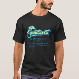 Camiseta Definição de Equinetrovert, Cavalgada de Animais d