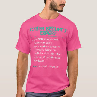 Camiseta Definição de especialista em cibersegurança
