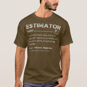 Camiseta Definição De Estimativa, Títulos De Cargo De Cotaç