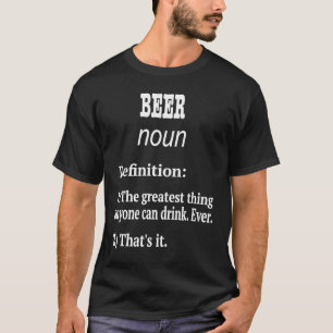Camiseta Definição de Falso ventilador da cerveja Design