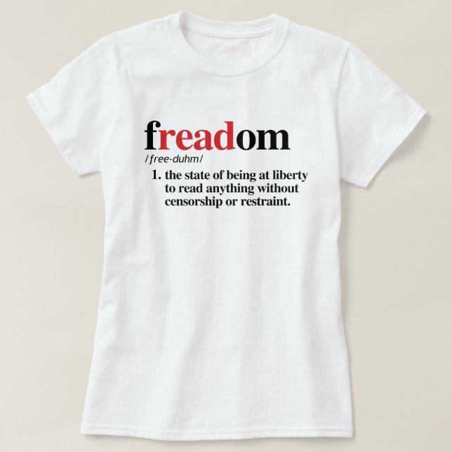 Camiseta definição de freadom (Frente do Design)