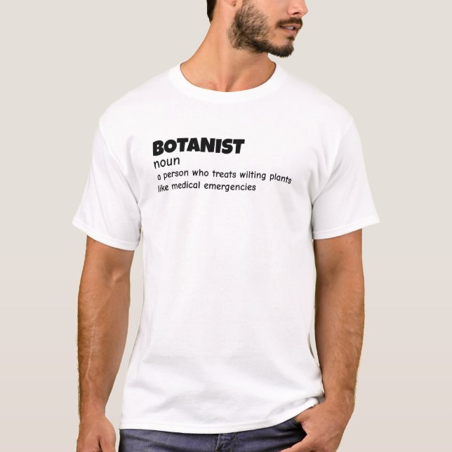 Camiseta Definição de Funny do Plant Scientist (Frente)