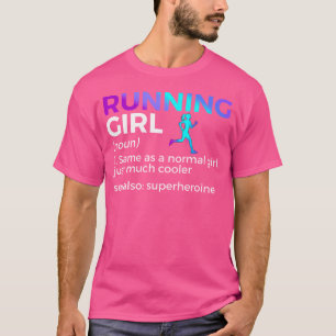 Camiseta Definição de Garota Corredora Engraçada Mesma Cois