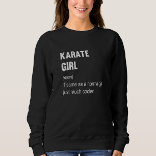 Camiseta Definição de Garota de Karatê Karatê Mulheres
