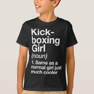 Camiseta Definição de Garota de Kickboxing Engraçado Esport