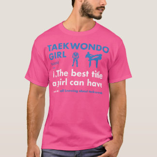 Camiseta Definição de Garota Esportiva Taekwondo