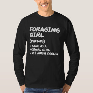 Camiseta Definição de Garota Forrageira Micologia Caça de C