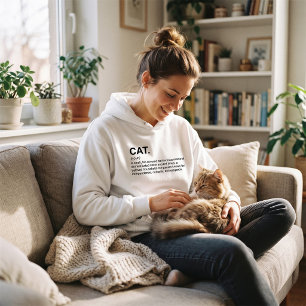 Camiseta Definição de Gato Substantivo Amante de Gato Engra
