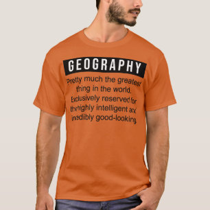 Camiseta definição de geografia