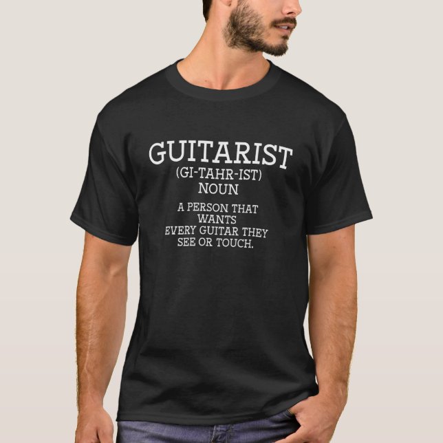 Camiseta Definição de Guitarista (Frente)