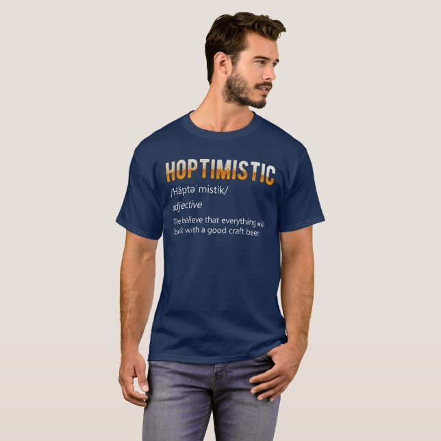 Camiseta Definição de Hoptimistic (Frente Completa)