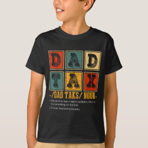 Camiseta Definição de Imposto de Pai Retro Divertido Papai