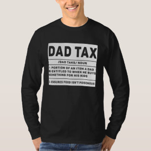 Camiseta Definição de Imposto do Pai Vintage Homens Dia dos