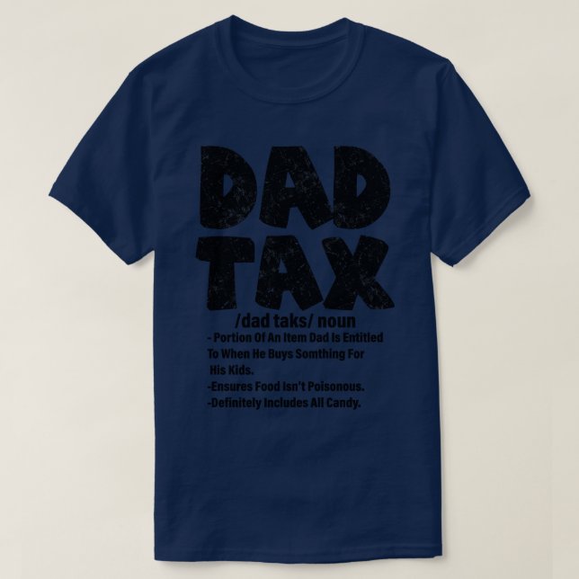 Camiseta definição de imposto pai (Frente do Design)