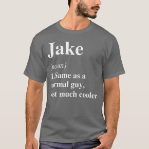 Camiseta Definição de Jake Nome Legal Divertido Personaliza