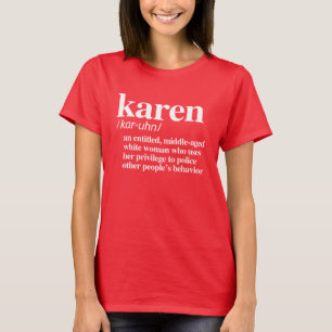 CAMISETA DEFINIÇÃO DE KAREN