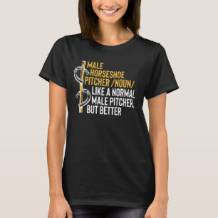 Camiseta Definição de lançador de ferradura masculino