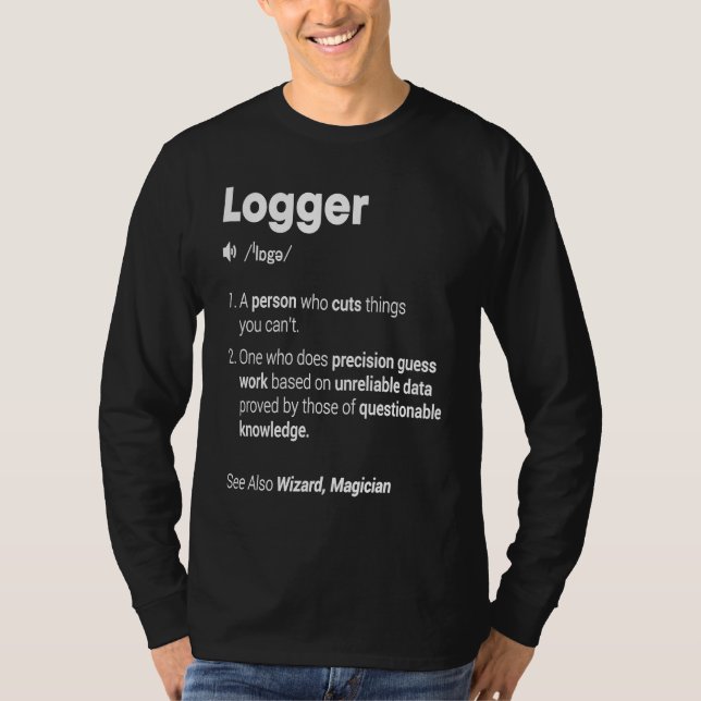 Camiseta Definição de Logger (Frente)