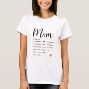 Camiseta Definição de Mãe Citação Engraçada