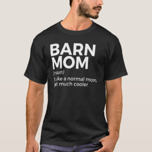 Camiseta Definição de Mãe de Estábulos de Montaria a Cavalo