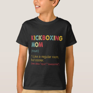 Camiseta Definição de Mãe de Kickboxing Mulheres Arte Marci