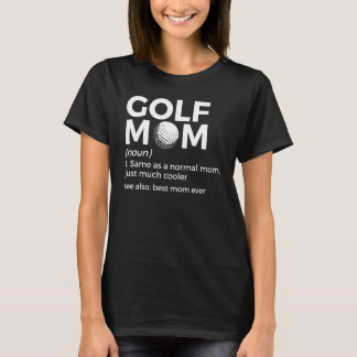Camiseta Definição de Mãe Golfista Melhor Mãe de Golfe de S